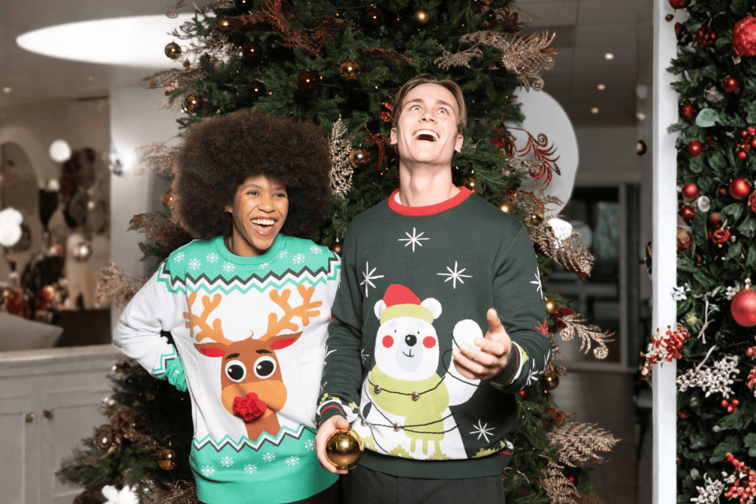 Baumwoll Weihnachts-Pullover nach Maß