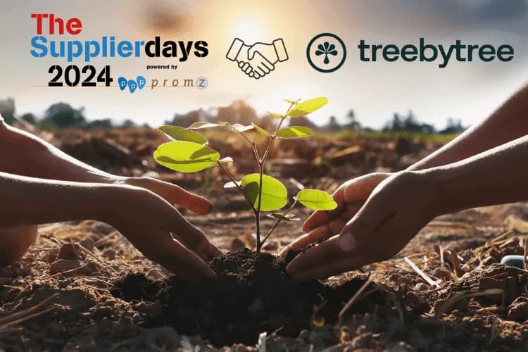 Bauen sie als besucher der supplierdays am „promo-branchen-wald“ mit