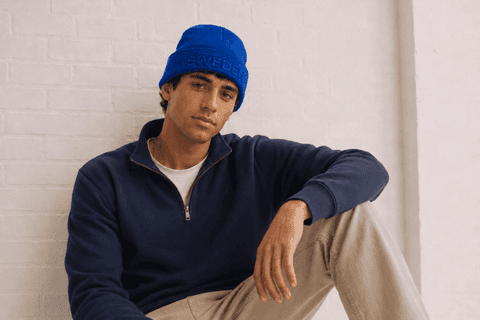 Custom beanies with 3D embossed logo