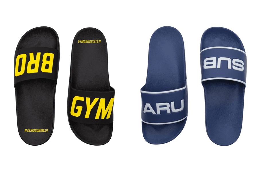 Badslippers in eigener PMS-Farbe