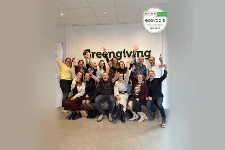 Greengiving erhält EcoVadis Platinum